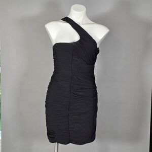 strapless open back dress Brown Long Sleeve Backless Side Ruche Bodycon Mini Dress
